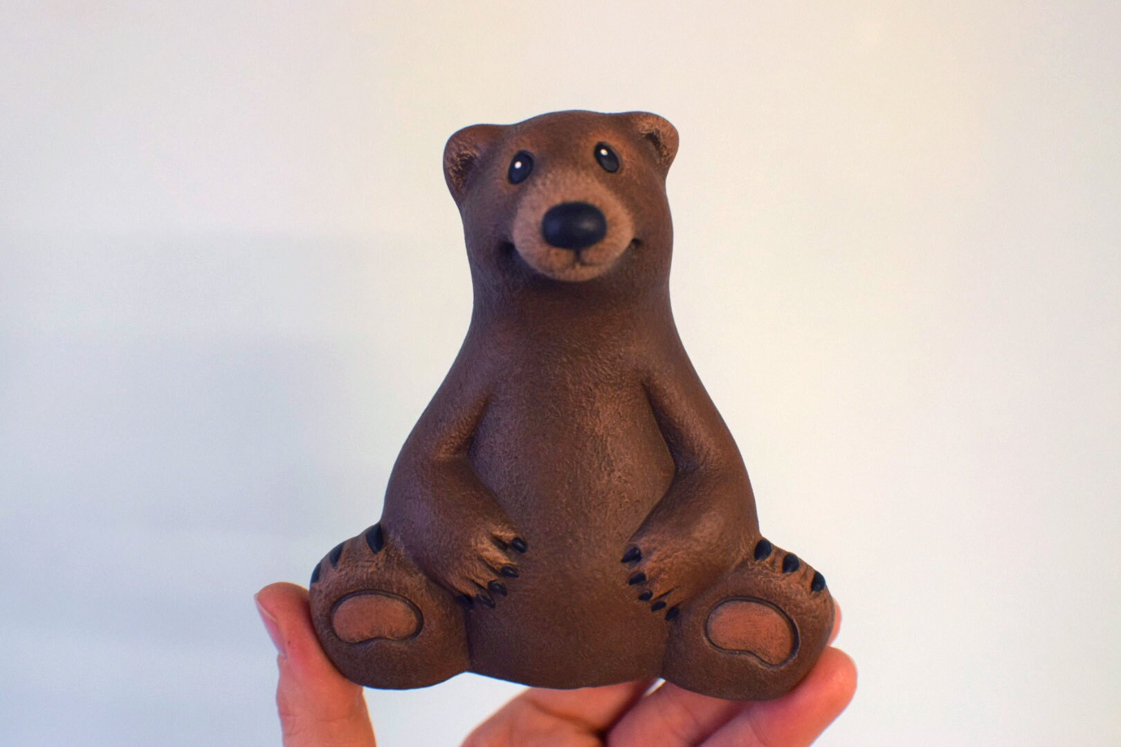 Ceramic Brown Bear - Etsy