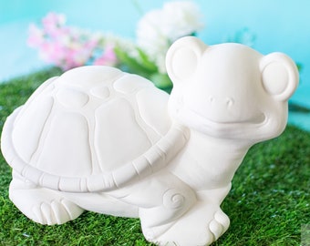 Large Garden Turtles | DIY Ceramic Bisque | Ready To Paint