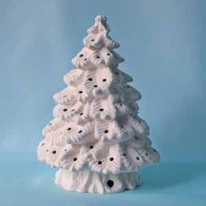 DIY Ceramic Christmas Tree | Small Bisque Tree | Ceramic Fur Tree