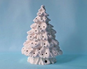 DIY Ceramic Christmas Tree | Small Bisque Tree | Ceramic Fur Tree