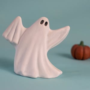 Boo The Ghost | Ceramic Halloween Ghost | Vintage Ghost Trinket | Handmade Ceramic Ghost