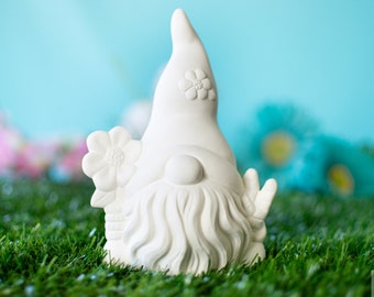 Bisque Garden Gnome - Nordic Gnome - Groovy Gnome - Forest Gnome - Cake Topper Gnome - Swedish Gnome