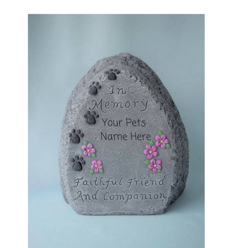 Pet Loss Memorial Rock Pet Remembrance Pet Sympathy Gift Etsy