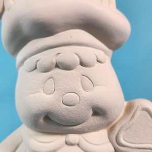 Gingerbread Shamrock Baker - Ready to Paint Ceramic Bisque