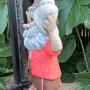 Snäckskal, strandtomtefigur | Sommarkustdekor | Söta sandaler, snäcksnäcka | Gåva till sjöstuga bild 4