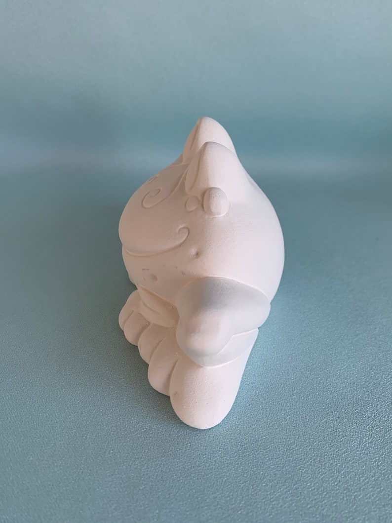 Unpainted Ceramic Bisque Big Mouth Frog, Dish Scrubbie