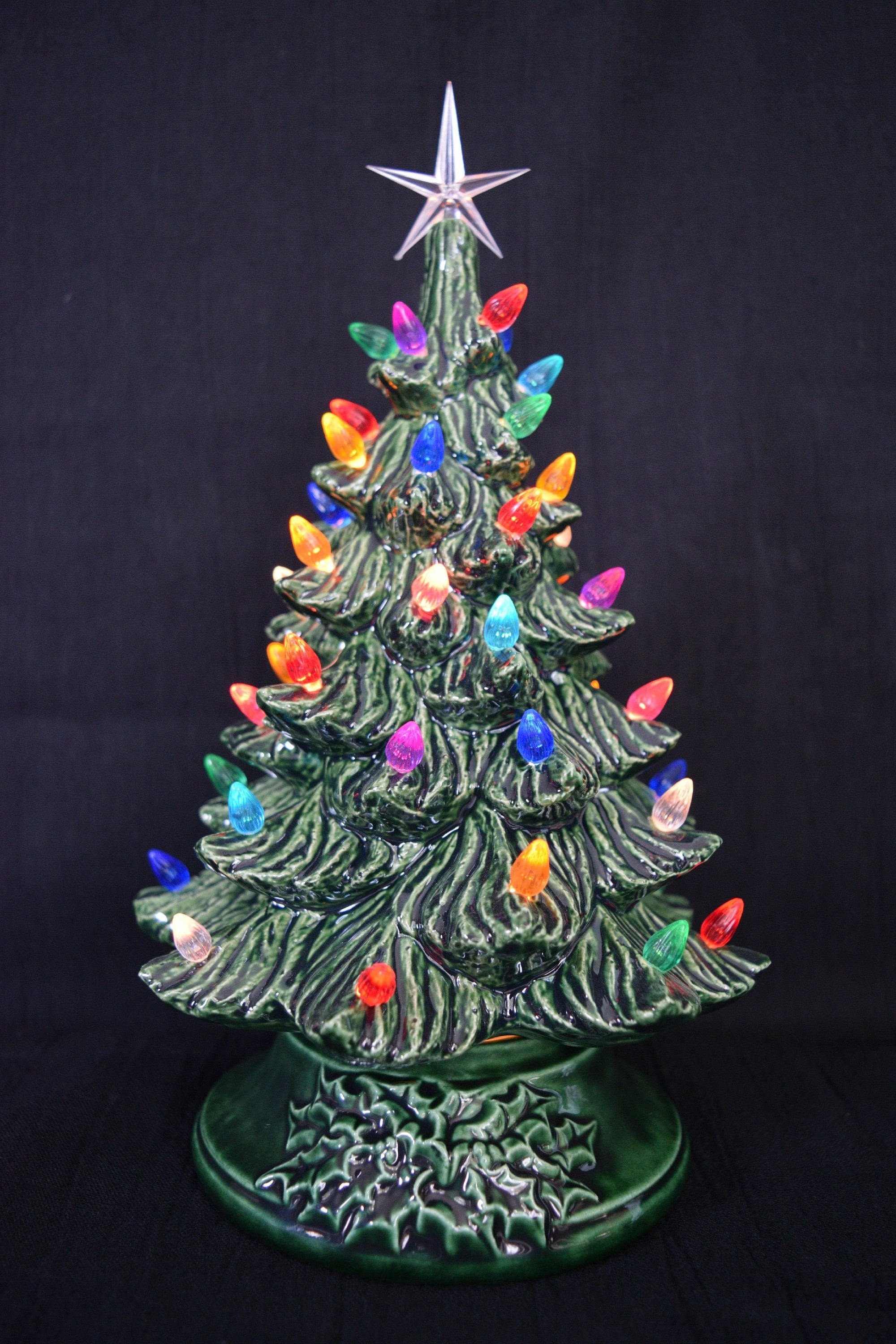Vintage Style Lighted Christmas Tree Medium Size 11 Inch Etsy