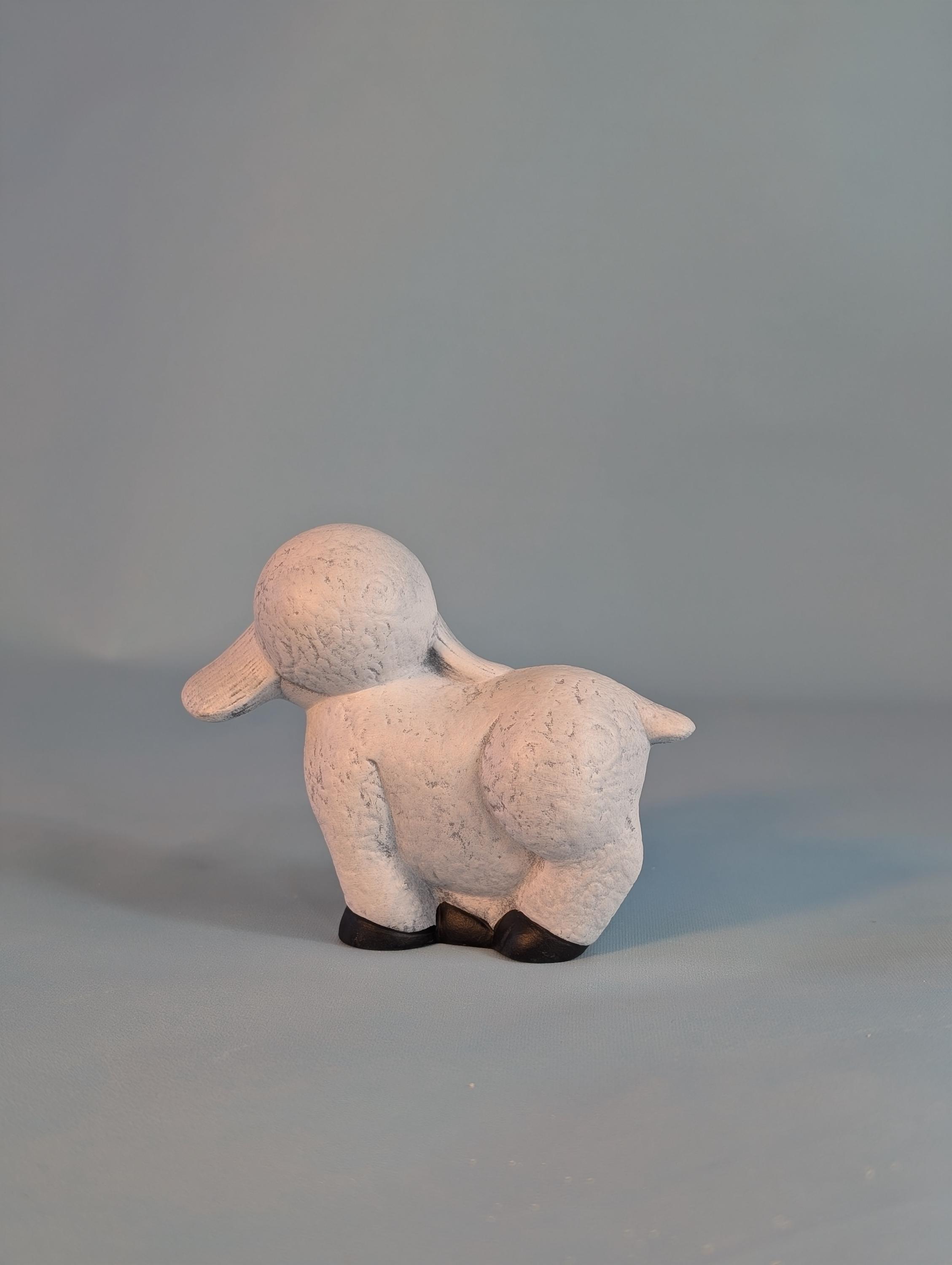Ceramic Lambs - Set of 3 Spring Lambs - Baby Sheep- Cute Little