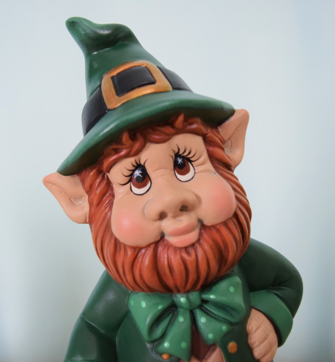 Leprechaun St. Patricks Day Decor Leprechaun Statue St. Patty's Day Leprechaun Irish Statue