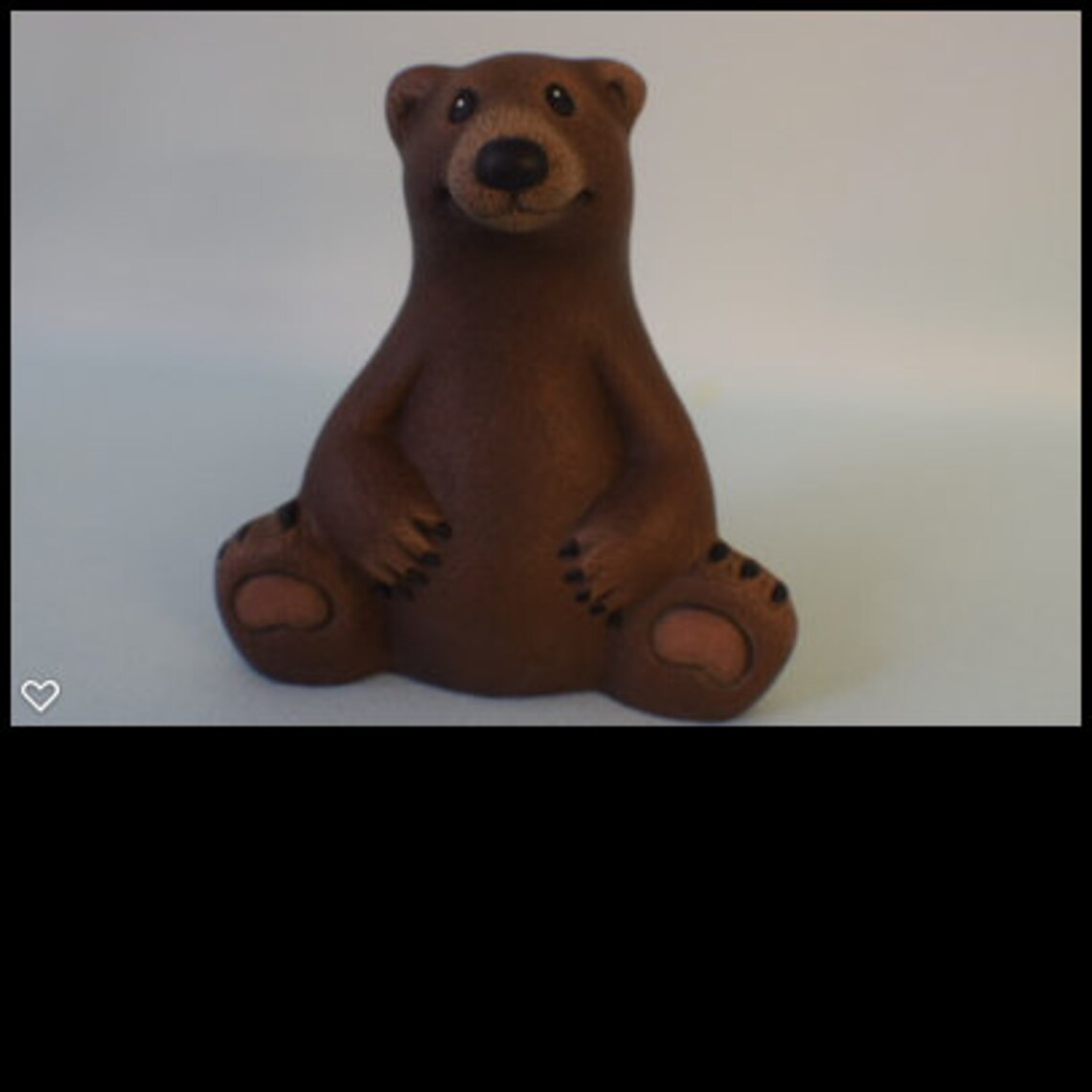 Set of 4 Ceramic Woodland animals Baby Owl Baby Fox Baby Etsy