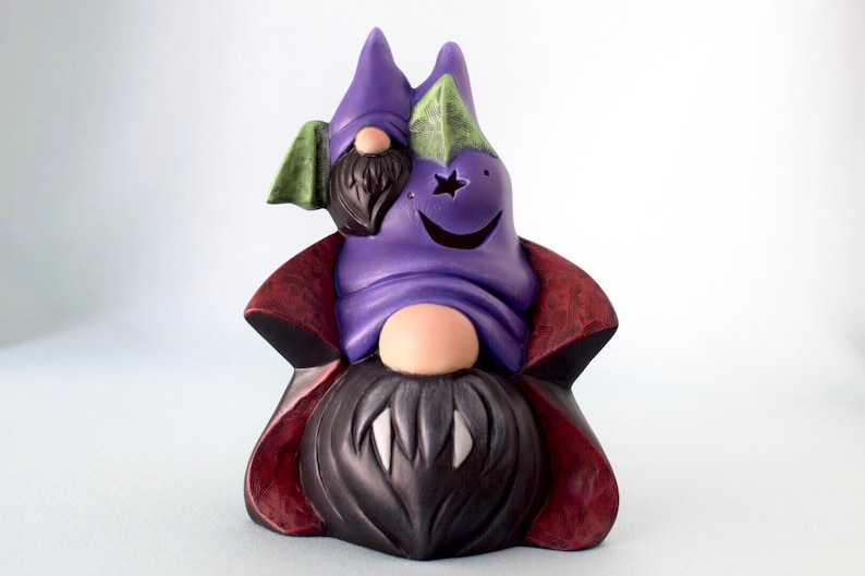 Vampire Garden Gnome  Dracula Gnome  Halloween Decor