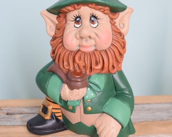 Leprechaun - St. Patricks day - Irish - Lucky - redhead - Home Decor - Ireland - Statue - Fairy Tale - Folklore - Wise