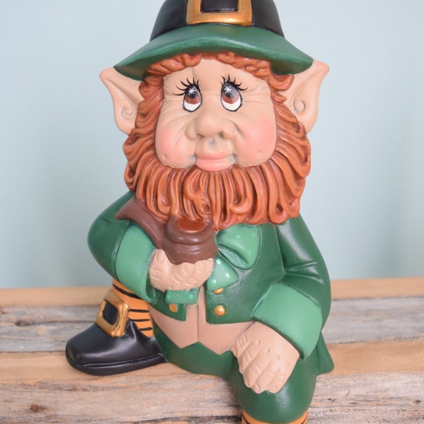 Leprechaun - St. Patricks day - Irish - Lucky - redhead - Home Decor - Ireland - Statue - Fairy Tale - Folklore - Wise