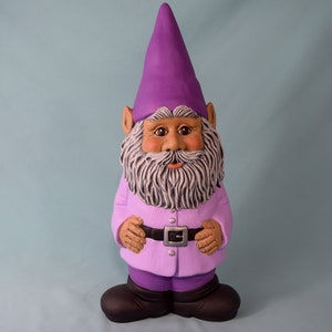 Cute Ceramic Garden Gnome Statue: Outdoor Yard Art Figurine for Spring & Summer Decor