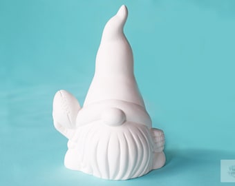 Bisque Football Gnome | Ready To Paint