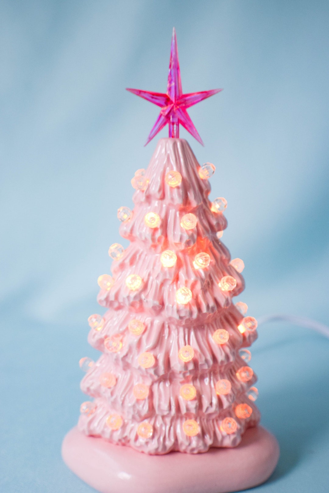 Miniature Pink Christmas Tree 
