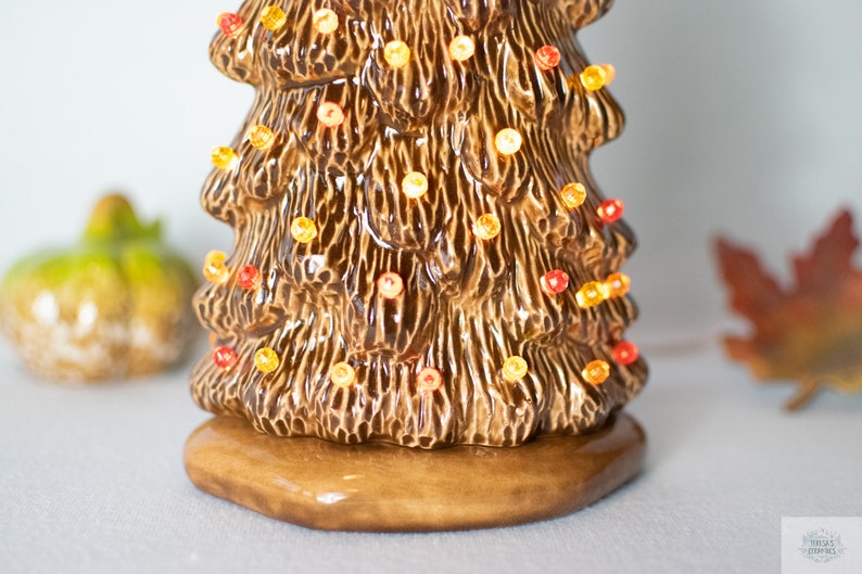 Ceramic Thanksgiving Tree Slim Fall Tree 5 Sizes to Choose - Etsy