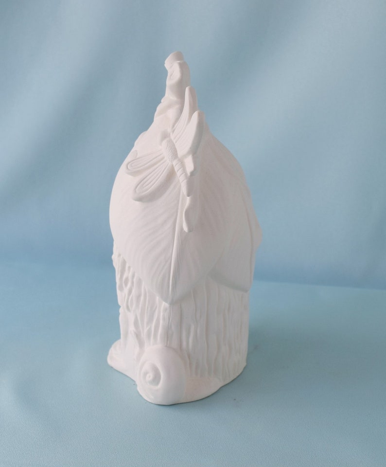 Painting project Dragonfly House DIY Ceramics Bisque ceramic fairy house