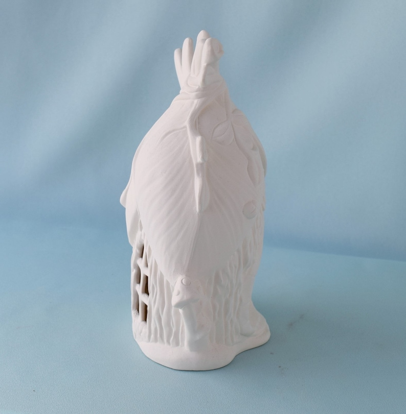 Painting project Dragonfly House DIY Ceramics Bisque ceramic fairy house