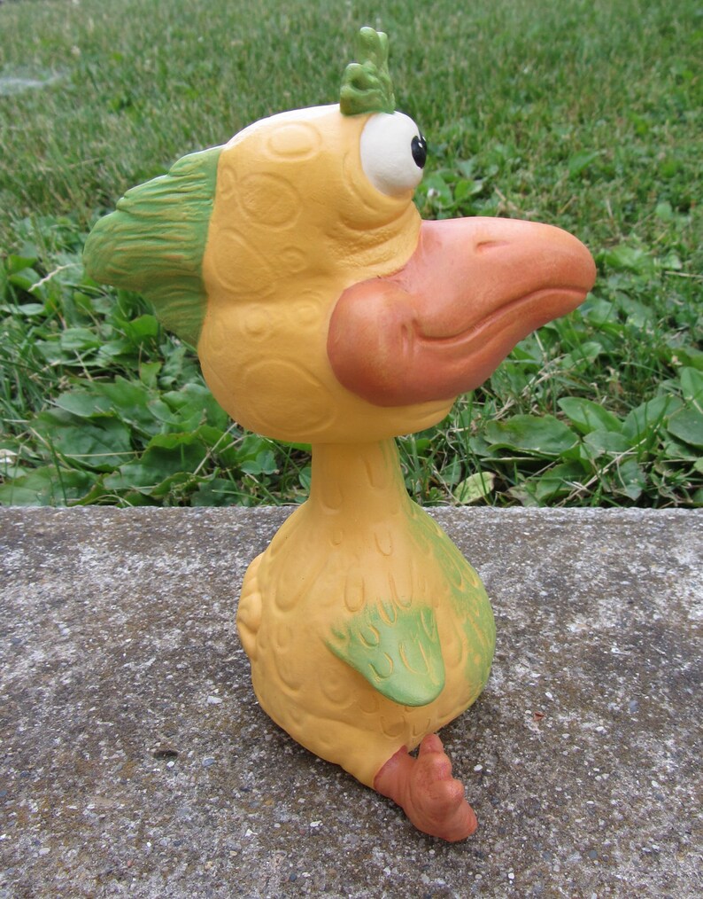 Bird Bobble Head Goonie Bird Bobblehead Bird Yellow Bird Etsy