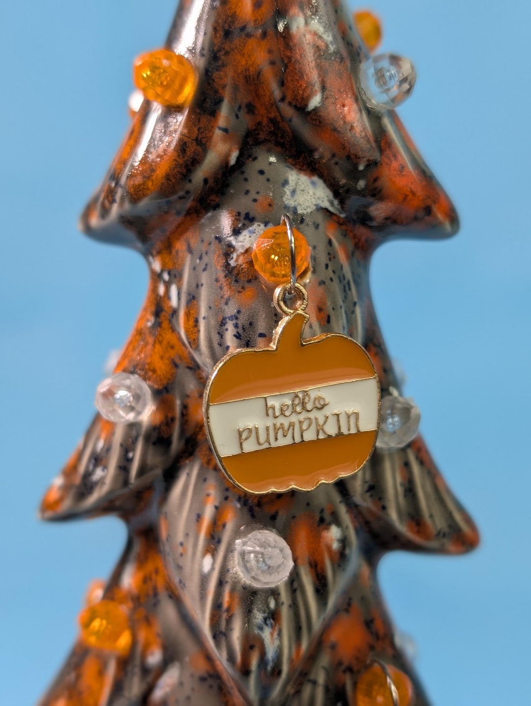 Wispy Pine Pumpkin Charm Tree: Fall Holiday Home Decor in 3 Sizes ...