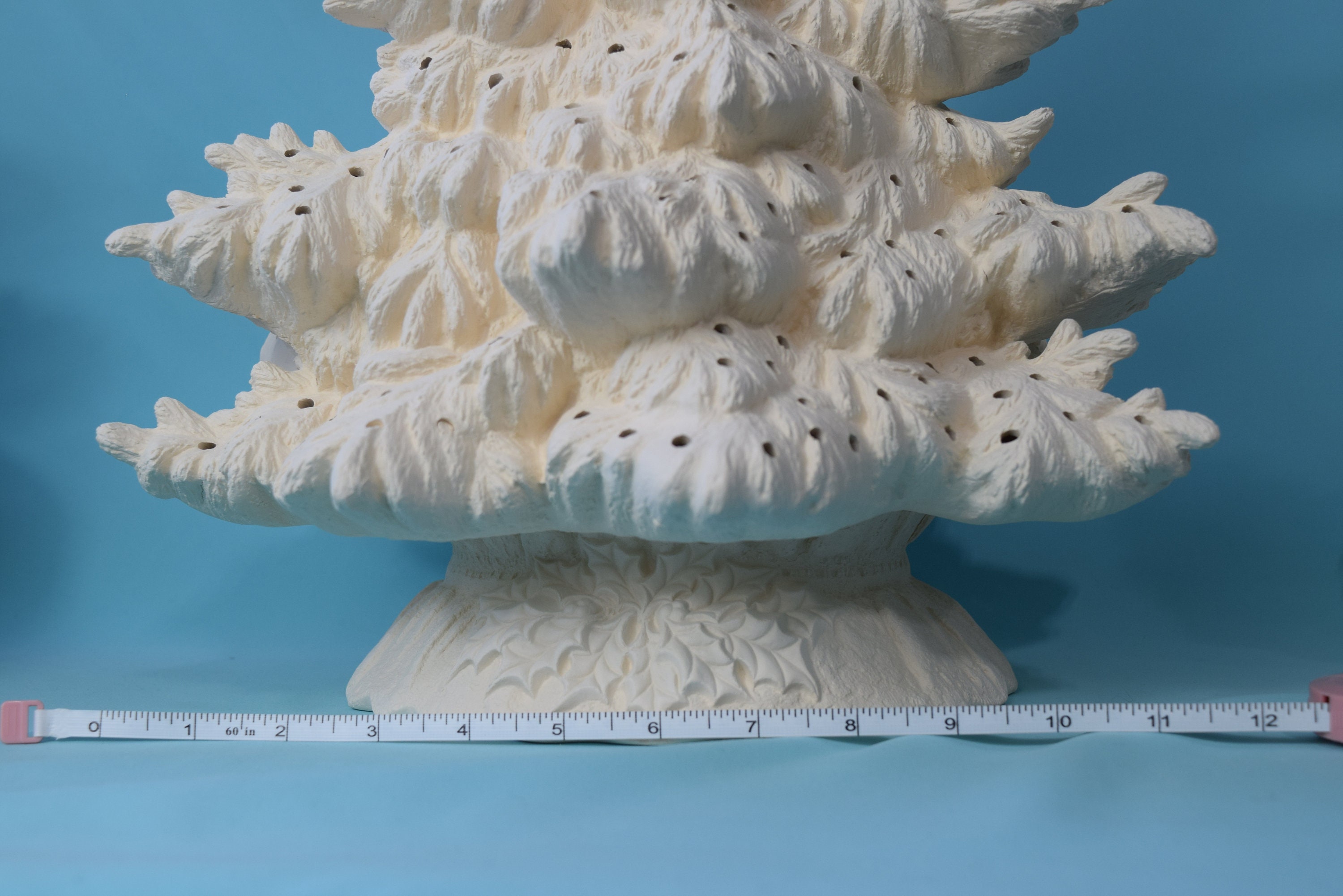 Unpainted 16.25 in Fraser Fir Ceramic Christmas Tree | Vintage
