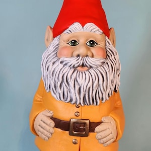 Garden Gnome Outdoor Statue - Yard Art Garden Decor - Ceramic Gnome figurine