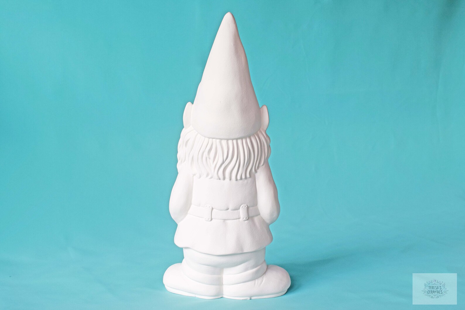 Large Bisque Gnome DIY Paint Project Garden Art Ceramics Etsy