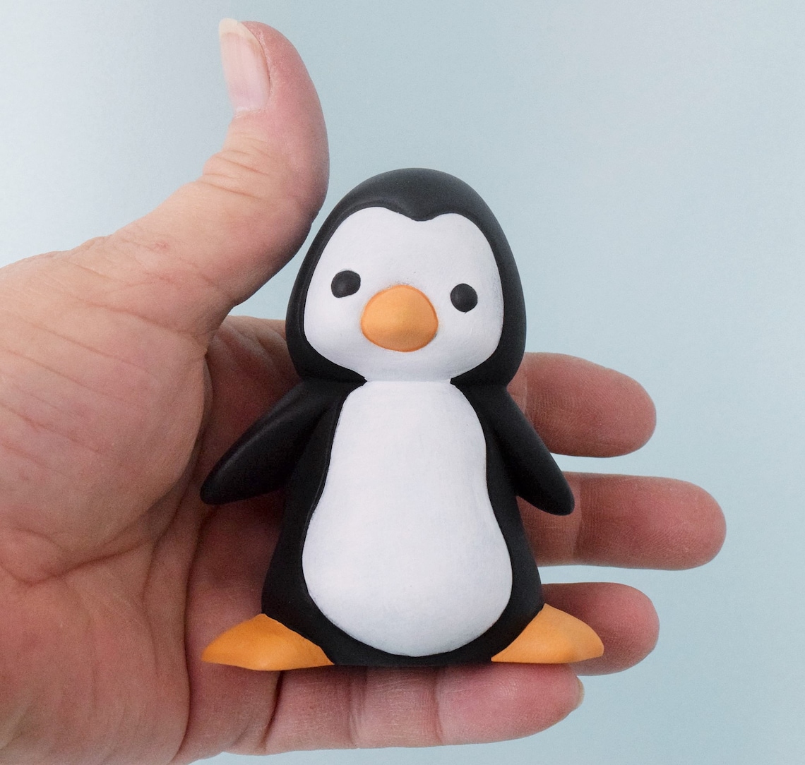 Little Ceramic Penguin Cute Penguin Decor Etsy