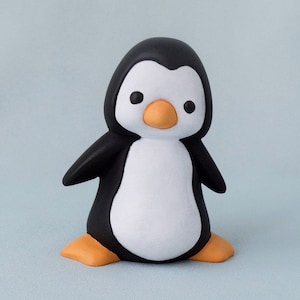 Adorable Ceramic Penguin Figurine: Perfect Baby Shower Gift or Nursery Decor