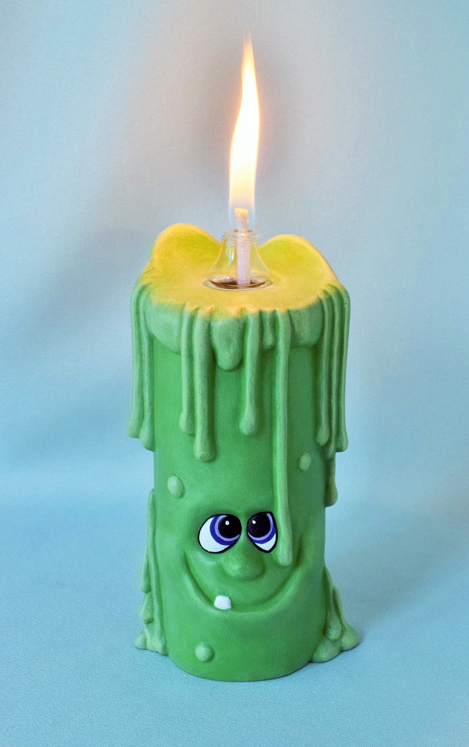Goofy Green Halloween Dripping Candle Oil Lamp - Etsy