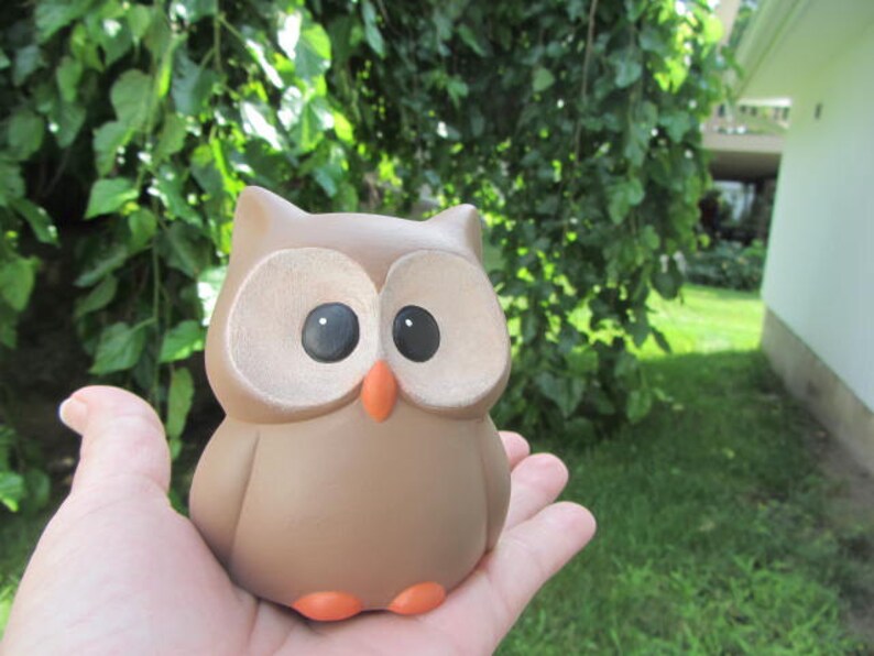 Set of 4 Ceramic Woodland Animals Baby Owl Baby Fox Baby Etsy