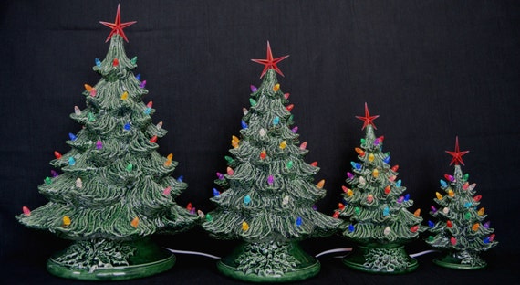 Lighted Ceramic Christmas Tree - XL 19 Inch -tabletop Holiday Lighted Ceramic Christmas Tree - XL 19 Inch -tabletop Holiday