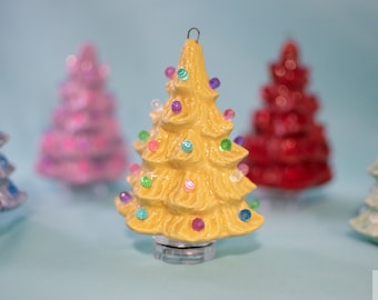 Miniature Easter Tree | Ceramic Christmas Tree | Easter Center Piece