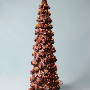 Ceramic Thanksgiving tree | Slim Fall Tree | 5 sizes to choose from | Autumn Ceramic Light