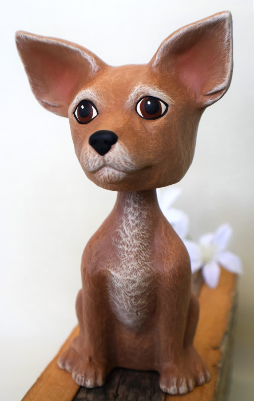 Bobble Head Chihuahua Fine Art Ceramics Chihuahua Lovers Decor Hand
