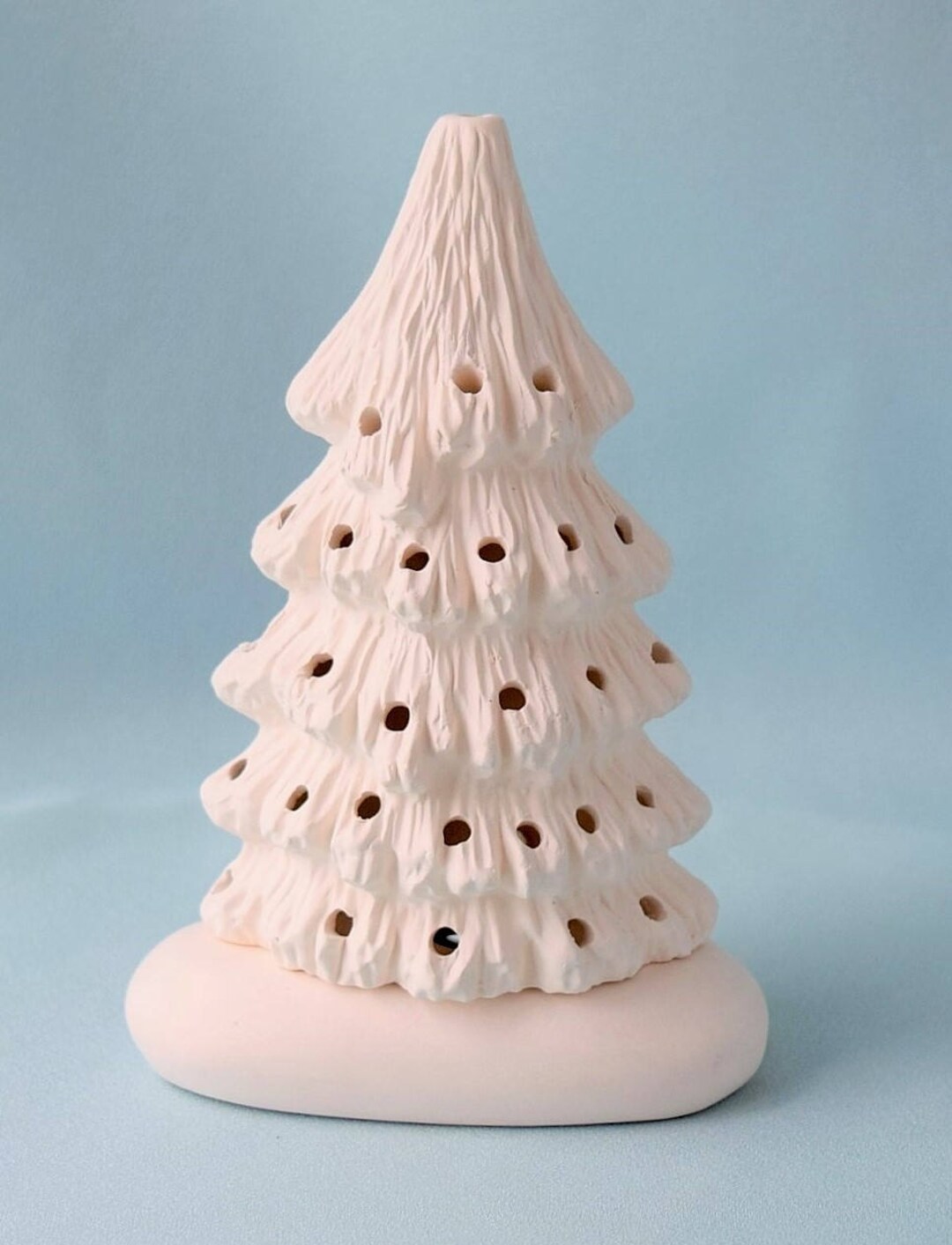 Ceramic Christmas Tree in Bisque 5.75 Inches Tall Tree Ready to Paint Painting Project DIY