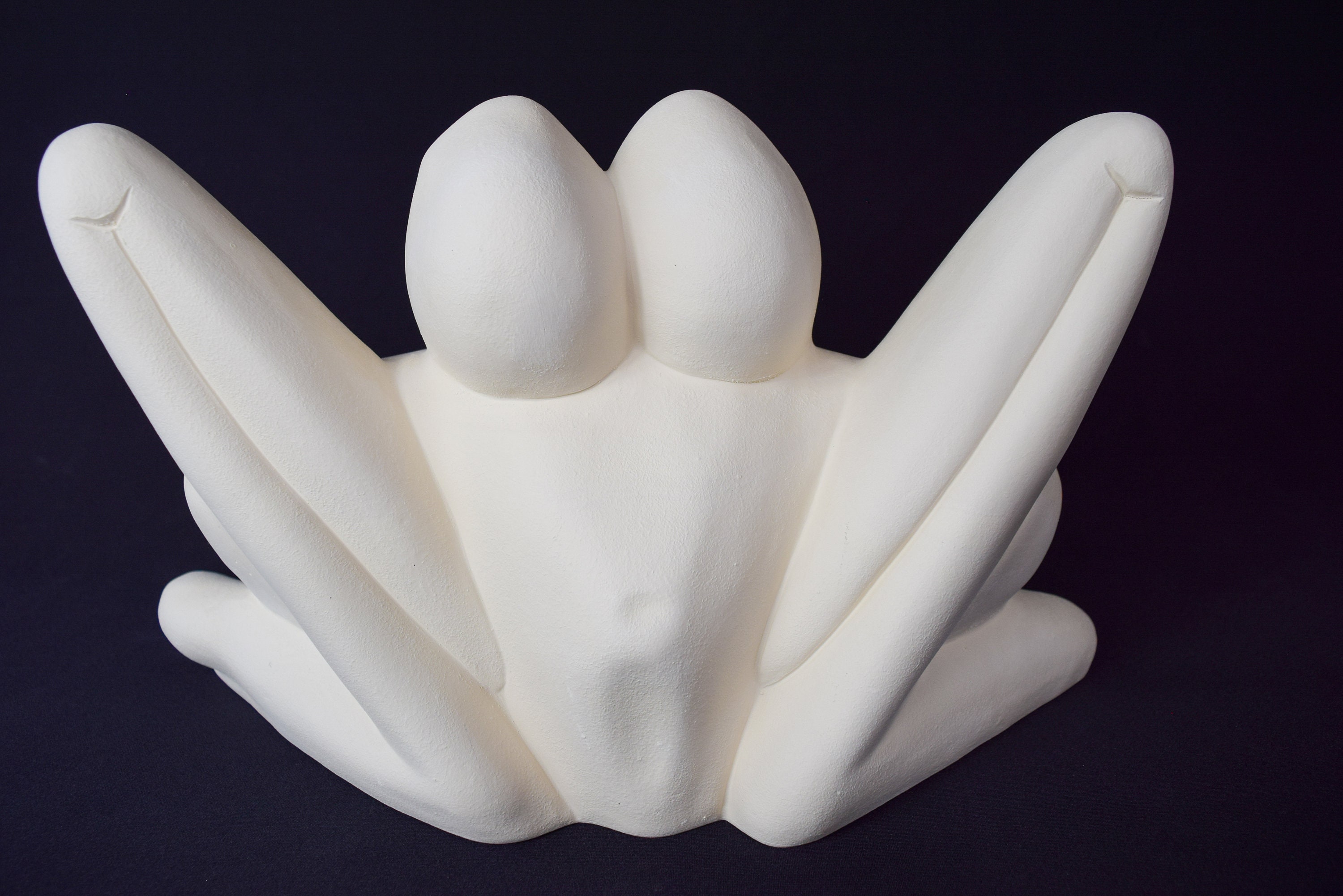 Large Unpainted Chit Chat Frog | Clay Magic | Unpainted Ceramic