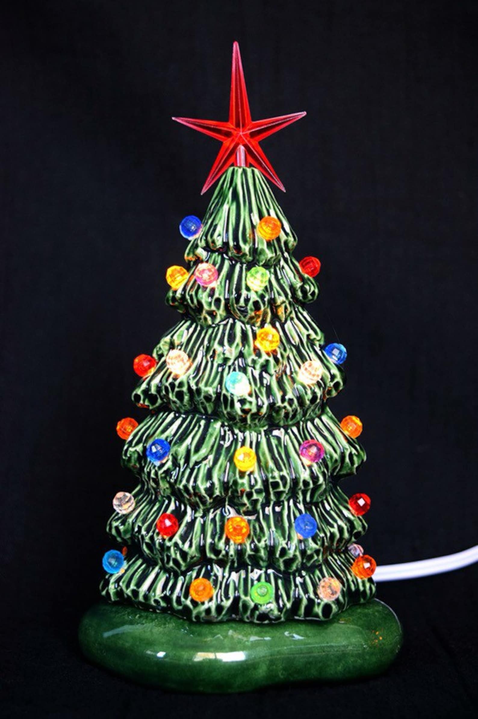 Small Christmas Tree Slim Windowsill Style Etsy