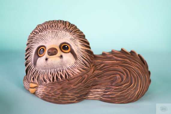 [廃盤] Morbid Sloth　デモ CDセット Sleepy Sloth Statue | Ceramic Sloth Decor | Miniature Nursery