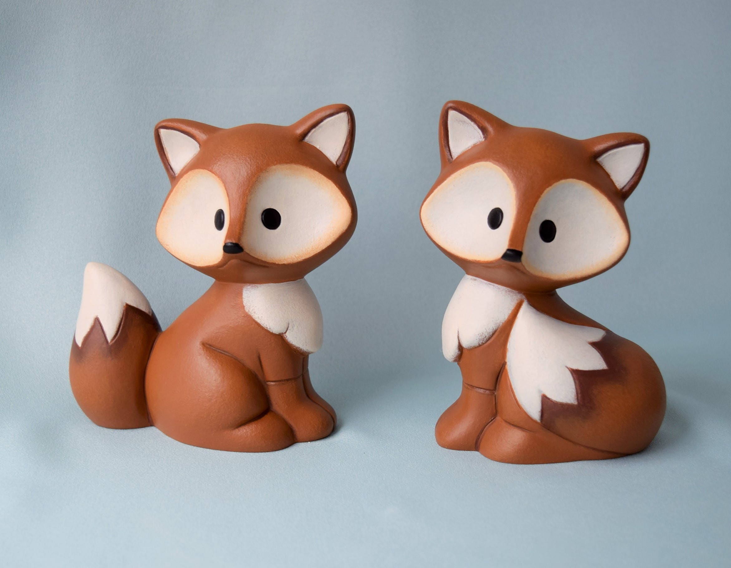 Ceramic Fox - for Fox Sake - Fox Home Decor - Fox Yard Art - Cute Fox ...