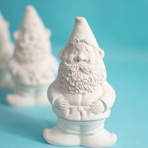 Small Bisque Gnomes | Gnome Paint Project | Ceramic Garden Gnome | DIY Garden Art