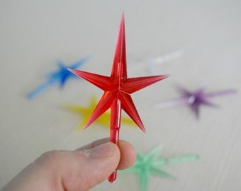 Christmas Tree Star | Plastic Star | Replacement Star for Ceramic Christmas Tree | 3 Inches | Star Topper for Ceramic Christmas Tree