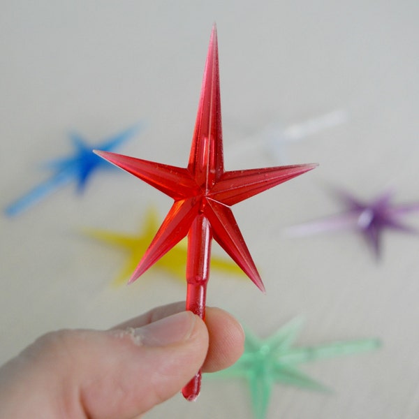 Christmas Tree Star | Plastic Star | Replacement Star for Ceramic Christmas Tree | 3 Inches | Star Topper for Ceramic Christmas Tree