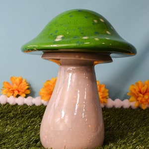 Mushroom Garden Decor | Mushroom Art | Mushroom Garden Art | Ceramic Mushrooms | Outdoor Mushroom Art | Birthday Gift | Trippy Mushroom Art