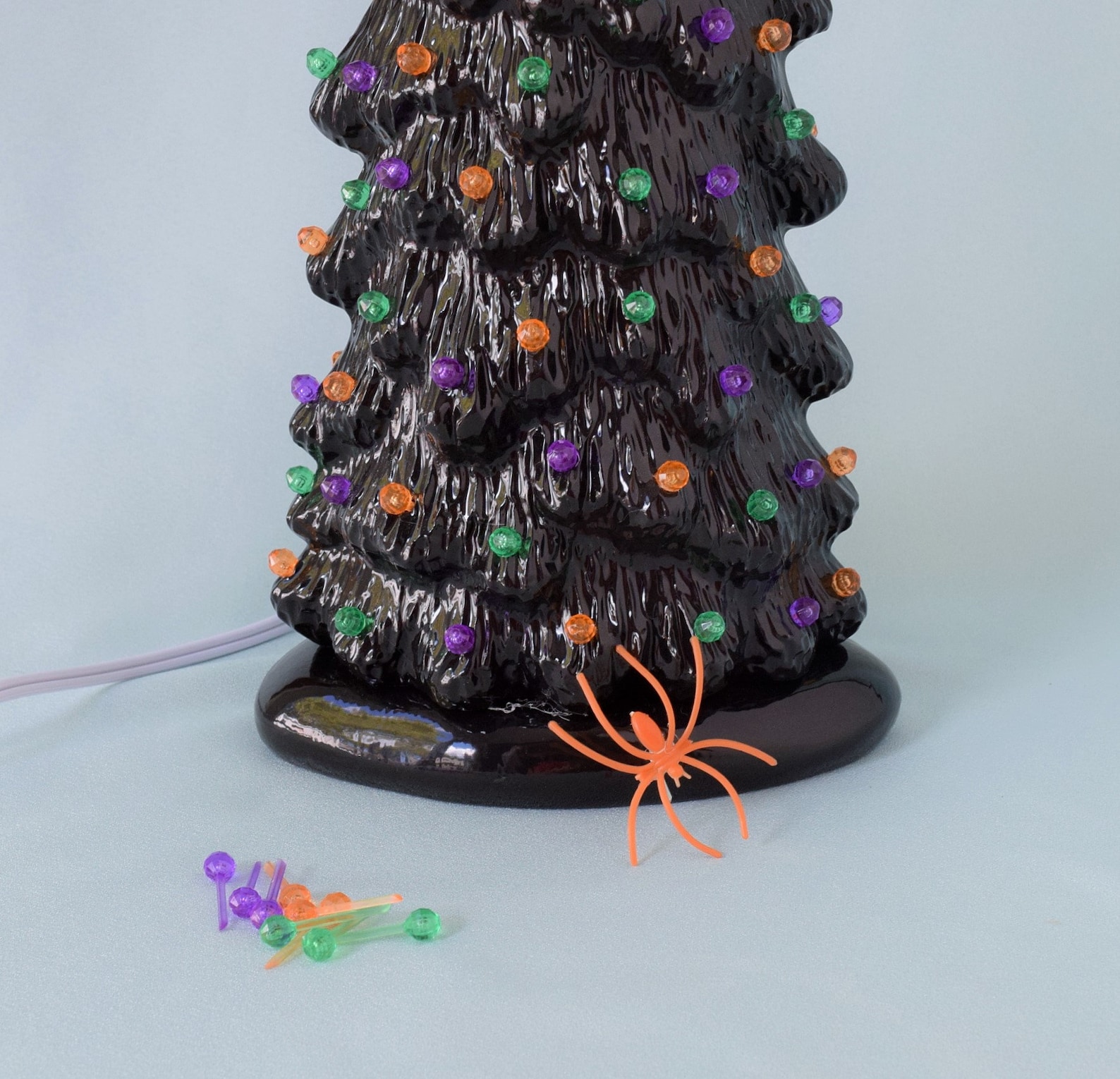 Ceramic Halloween Tree Fall Centerpiece Halloween Decor Etsy