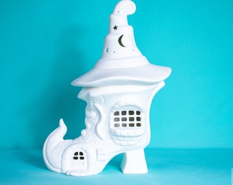 Paint It Yourself | Witches Boot | Ceramic Fairy House