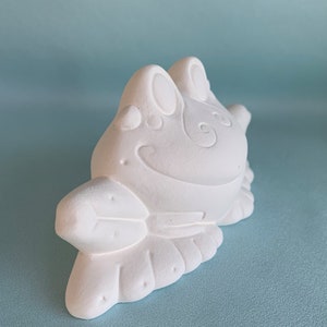 Paint Your Own Ceramic Bisque Frog: DIY Lily Pad Garden Decor - Fun Kids Craft Project