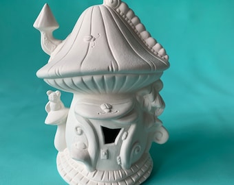 Ceramic Bisque Ready to paint, Do it Yourself,  Fairy houses, Paint your own, Gift for Artist