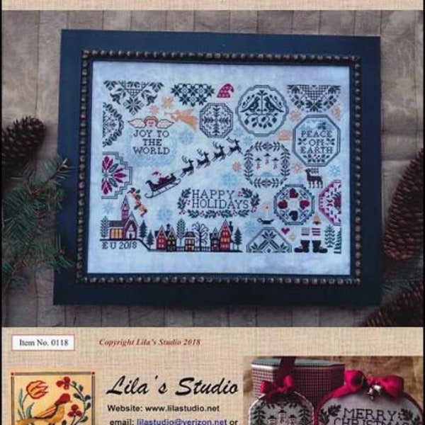 Holiday Quaker chart by Lila's Studio, 20% off